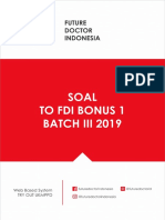 Soal to Fdi Bonus i Batch Agustus 2019