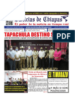 Periódico Noticias de Chiapas, Edición Virtual Viernes 20 de Mayo de 2022