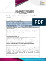 Guía de Actividades y Rúbrica de Evaluación - Unidad 1 - Paso 1 - Reflexión Individual