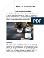 Essay On My School Life For Students and Children