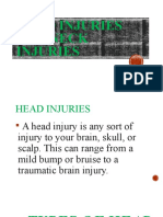 Head INJURIES Sruthy