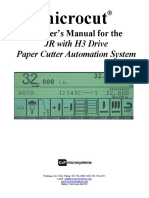 Owner's Manual For The: JR With H3 Drive Paper Cutter Automation System