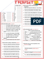 Present Perfect Tense Esl Printable Grammar Test Worksheet