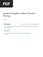 Aspek Perpajakan Dalam Transfer Pricing: Related Papers