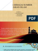 HADITS SEBAGAI SUMBER AJARAN ISLAM