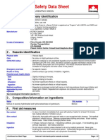 Material Safety Data Sheet: Product and Company Identification 1
