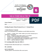 Mathematics: Learning Activity Sheet No. 14 Quarter 1 - Week 7