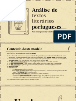 Analysis of Portuguese Literary Texts by Slidesgo