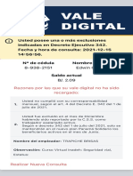 Vale Digital 2.0 - Beneficio No Recargado