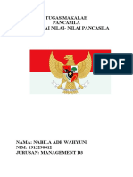 Makalah Nilai Pancasila