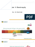 Brand equity and the importance of claims