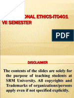 Professional Ethics-It0401 Vii Semester