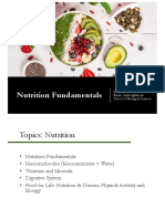 Nutrition Fundamentals: Dr. Jetty Lee Email: Jettylee@hku - HK School of Biological Sciences