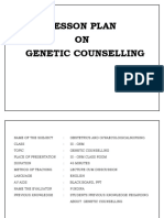 Lesson Plan On Genetic Counsellng