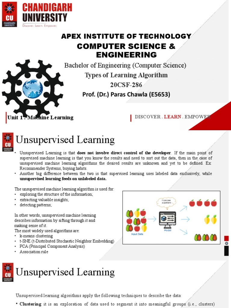 Lecture 3 Types of Machine Learning | PDF | Cluster Analysis | Machine ...