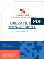 Operations Management: Component-2