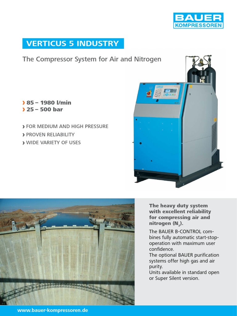 Air Cooled High Pressure Piston Compressors Verticus 5 by Bauer Kompressoren GMBH PDF