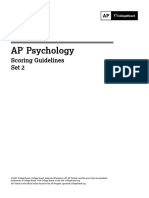 AP Psychology: Scoring Guidelines Set 2
