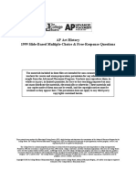 AP Art History 1999 Slide-Based Multiple-Choice & Free-Response Questions
