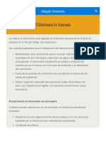 El Matrimonio en Venezuela - Abogado Venezolano