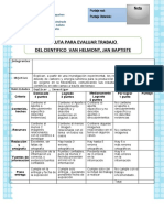 Pauta para Evaluar Cartulina