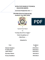 Maharashtra State Board of Technical Education (Msbte) - Government Polytechnic Arvi - DIPLOMA (Electrical Engineering) Academic Year (2021-2022)
