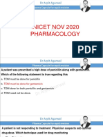 Inicet Nov 2020 Pharmacology