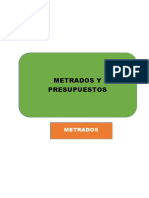 Metrados y presupuestos del sistema de agua potable