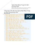 Bản sao của 3. 100 cấu trúc Ngữ pháp tiếng Trung Cơ bản toàn tập