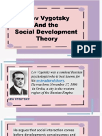 Lev Vygotsky and The Social Development Theory