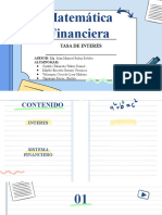 Tasa de Interés - Matemática Financiera