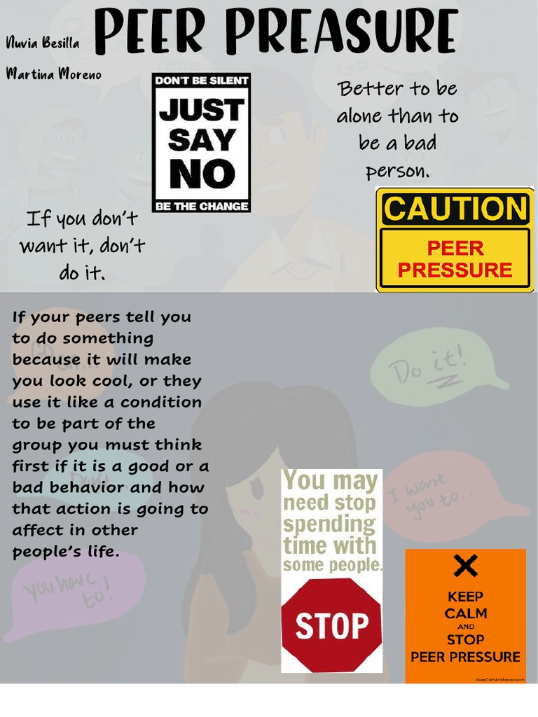 Peer Pressure Poster PDF