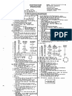 Injection Pump Specification and Settings