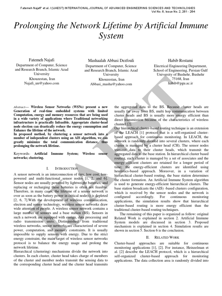 15.IJAEST Vol No 6 Issue No 2 Prolonging The Network Lifetime by