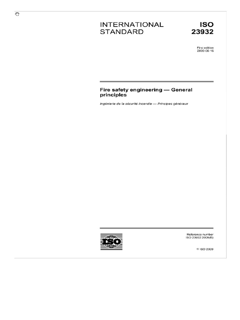 ISO 239322009 Fire Safety Engineering General Principles PDF