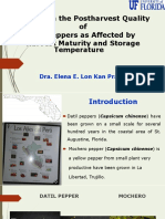Effects of harvest maturity and storage temperature on postharvest quality of hot peppers