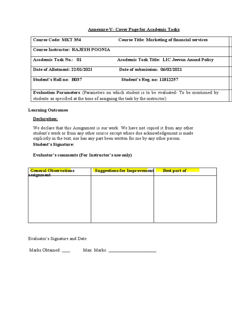 LIC Jeevan Anand Policy Overview | PDF | Initial Public Offering ...