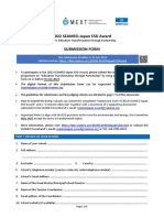 2022 SEAMEO-Japan ESD Award: The Submission Deadline Is 31 July 2022