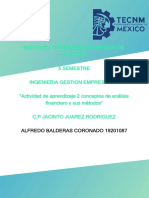 Actividad de Aprendizaje 2 Conceptos de Análisis Financiero y Sus Métodos"