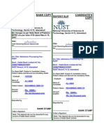 Deposit Slip