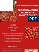 Ta927 - Projeto de Processo Térmico - Tomate Confit