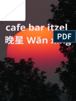 cafe bar itzel 晚星 Wǎn xīng