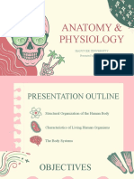Colorful Pink and Green Vintage Illustration Anatomy & Physiology Education Science Presentation