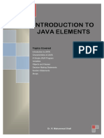 Chapter-2 Introduction To Java Elements