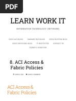 ACI Access & Fabric Policies - LEARN WORK IT