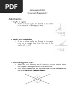 CSEC Maths Geometry & Trignometry