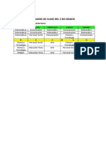 Horario de Clase Del 2 Do Grado- Estudiante (2)......