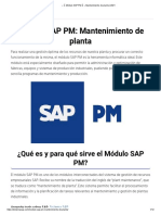 «【 Módulo SAP PM 】» Mantenimiento de planta - 2021