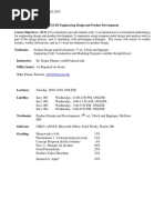 MEM 435 Syllabus