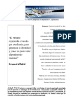 El Turismo y Su Reconocimiento Como Derecho Humano. Legislación 1